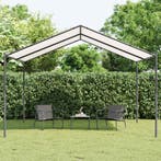 vidaXL Prieel 4 x 4 x 2,6 m Wit Staal en Polyester 180 gsm, Jardin & Terrasse, Verzenden