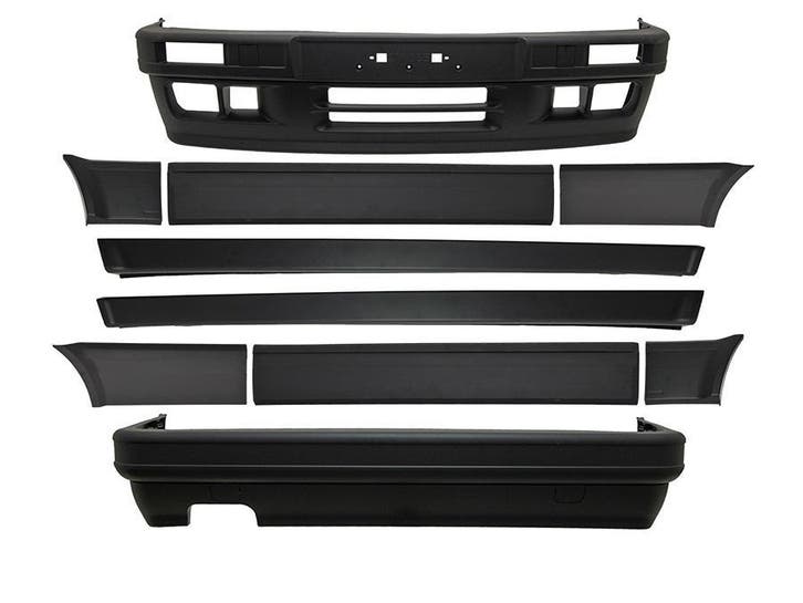 BMW E30 bodykit set Coupé type 2 dubbele uitlaat, Auto-onderdelen, Carrosserie, Nieuw, BMW, Voor, Achter, Links, Rechts, Bumper