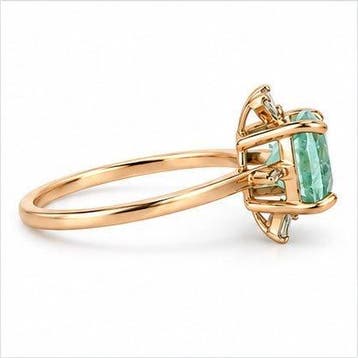 Zonder minimumprijs - Ring - 14 karaat Roségoud, 1,55 gram