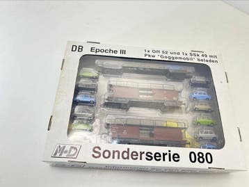 M-D Kleinbahn modelle H0 - 080 - Modeltrein goederenwagonset
