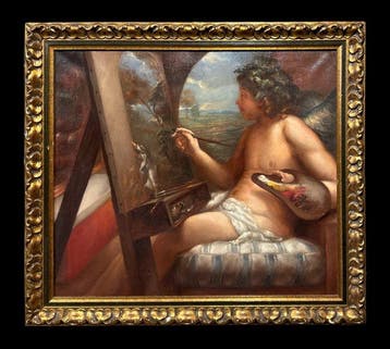 European School (XX) - The Genius of Painting (After Livius
