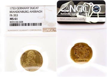 Duitsland Brandenburg-Ansbach Schwabach. Karl Wilhelm