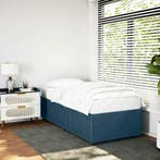 vidaXL Bedframe fluweel blauw 80x200 cm, Verzenden