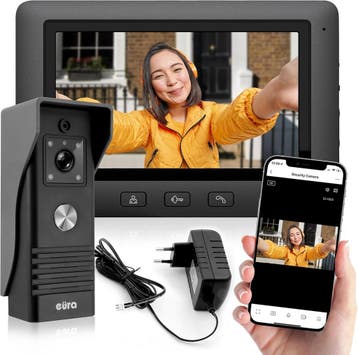 Eura video intercom 7 inch | Tweede kansje | OP = OP, Huis en Inrichting, Verzenden, Compatibel met smartphone, Zo goed als nieuw
