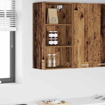 vidaXL Hangkast Oudhout 40 x 29,5 x 80 cm Bewerkt hout, Verzenden, Nieuw