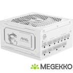 MSI MAG A1000GL PCIE5 WHITE power supply unit 1000 W 24-pin, Verzenden, Nieuw