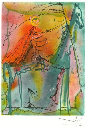 Salvador Dali (1904-1989) - Le cheval de la mort, Chevaux