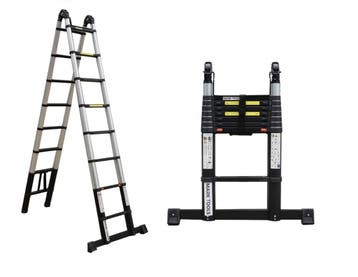 MARK TOOLS Telescopische Vouwladder ALLE MATEN + Gratis TAS, Verzenden, Ladder
