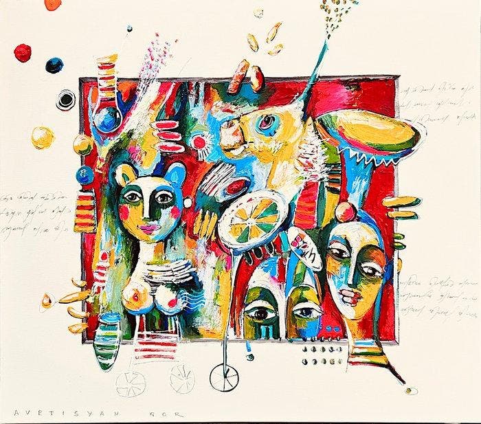 Gor Avetisyan - Joyful Dream, Antiek en Kunst, Kunst | Schilderijen | Modern