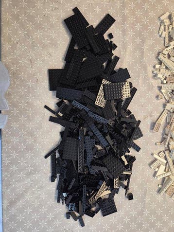 Lego Onderdelen - Partij lego in de kleuren geel, wit en, Nieuw