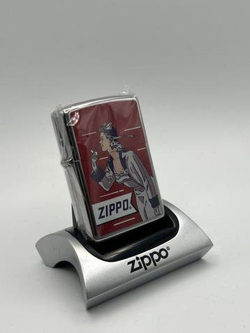 Zippo - Windy Girl Box Top High Polish Chrome - Limited, Nieuw