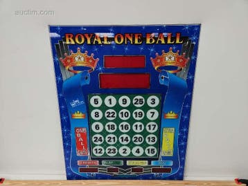 Originele frontplaat van bingo- en spelautomaat..., Nieuw