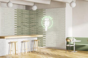 Wandtegel Sartoria Handvorm Vespa Lichtgroen Glans 5x25, Nieuw, 20 tot 40 cm, 10 m² of meer, Wandtegels