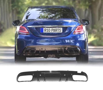 Diffuseur Pour Mercedes Classe C W205 18-21 Look Amg Noir Br, Verzenden, Nieuw