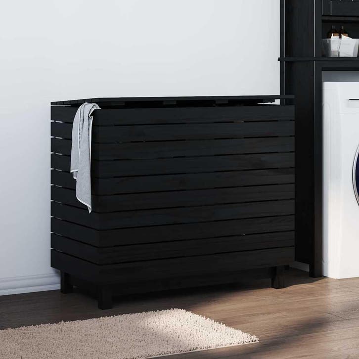 vidaXL Wasmand 88,5x44x76 cm massief grenenhout, Maison & Meubles, Accessoires pour la Maison | Autre, Envoi