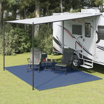 vidaXL Tenttapijt 4x3 m blauw, Verzenden, Nieuw