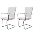 Eetkamerstoelen Wit 2st | 66% korting | Retour deal, Huis en Inrichting, Gebruikt, Twee, Verzenden, Wit