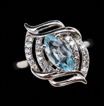 Topaas - Zilver, De Golf van de Voorzienigheid – Blauwe