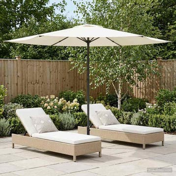 vidaXL Tuinparasol 300 x 300 cm Polyester Rechthoekig, Tuin en Terras, Verzenden, Nieuw