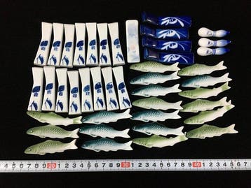 Japanese - Beeld, Collection of 42 Vintage Japanese, Antiek en Kunst