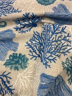 Allegro stof in mediterrane stijl met motief van zeecorallen