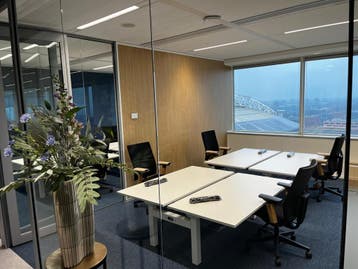 Zit-sta elektrisch duo bureau, kleur en afmeting naar keus!, Verzenden, In hoogte verstelbaar, Nieuw