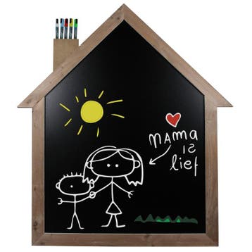 Krijtbord Steigerhout Huis, Huis en Inrichting, Verzenden, Nieuw