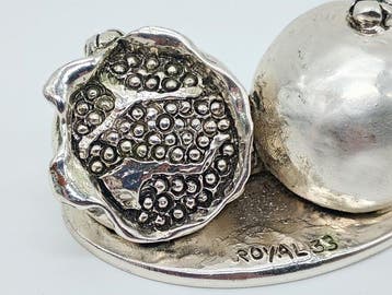 Beeldje - Melograno - Verzilverd met 925 zilver