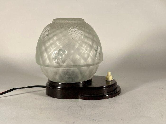 Tafellamp - Glas, Bakeliet - Frankrijk - Art Deco -lamp, Antiquités & Art, Curiosités & Brocante