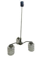 Lampe à suspendre - Laiton - Lustre vintage à trois bras