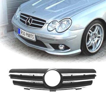 Calandre Sport Pour Mercedes Clk W209 02- Look Sport Noir Ch, Autos : Pièces & Accessoires, Verzenden
