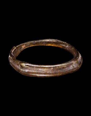 Oud-Romeins - Honingkleurige glazen armband - 1e / 2e eeuw