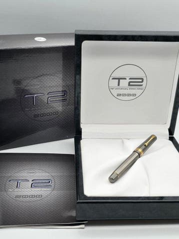 Omas - Pluma estilografica omas T2 Titanium 75th Anniversary, Nieuw