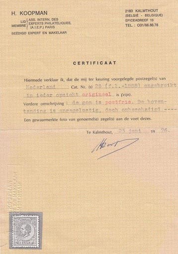 Nederland 1888 - Koning Willem III - NVPH 28, Gestempeld