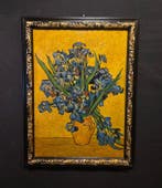 Scuola Francese (XX), da Van Gogh - Vaso con iris su sfondo, Antiek en Kunst