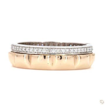 Zonder minimumprijs - Ring - 14 karaat Roségoud - 0.35ct., Handtassen en Accessoires, Nieuw