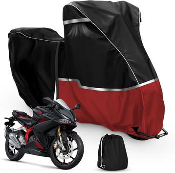 Judanna Motorhoes 420D Zwart/Rood | Retour Deal | Sla je..., Verzenden, Zo goed als nieuw
