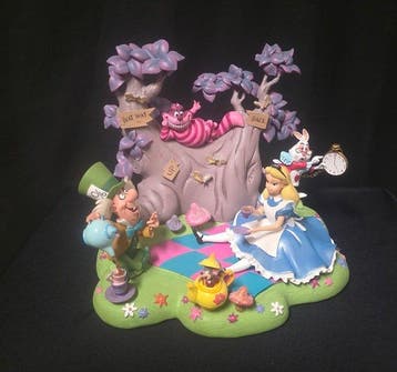 Disney - Figurine - Tea Time Alice in wonderland Disney Park, Collections