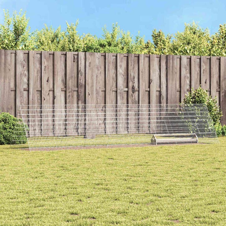 vidaXL Kippenhok Zilver 430 x 100 x 85 cm Gegevens staal, Dieren en Toebehoren, Knaagdieren en Konijnen | Hokken en Kooien, Nieuw