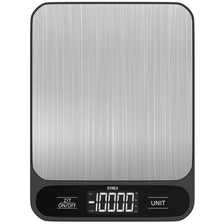 Strex Keukenweegschaal Digitaal - 1 g tot 10 kg - RVS/Zwart, Electroménager, Balances, Envoi