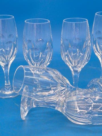 6er Set Kristallgläser – Sekt- oder Weingläser –