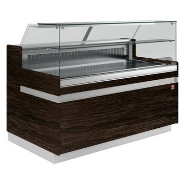 Gekoelde uitstaltoonbank EN & GN, lage ruit , geventileerd,, Verzenden