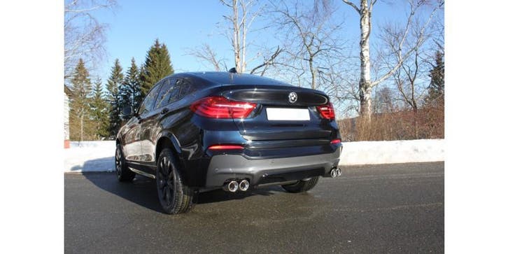FOX BMW X4 F26 - 35i 35d einddemper dwars uitgang rechts/lin, Auto-onderdelen, Uitlaatsystemen, Nieuw, Verzenden