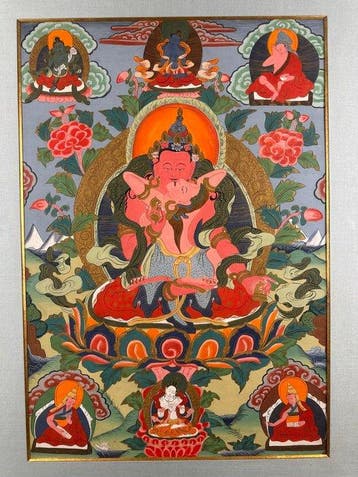 Wanddecoratie - Himalayaanse boeddhistische thangka-stijl