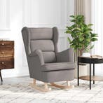 vidaXL Schommelstoel 74x90x102 cm stof taupe, Huis en Inrichting, Fauteuils, Verzenden, Nieuw