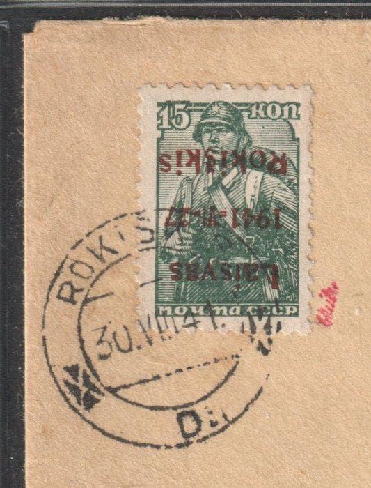 Lituanie 1941 - ROKISKIS 3, 5 a+b, 7 tous imprimés à, Postzegels en Munten, Postzegels | Europa | Overig