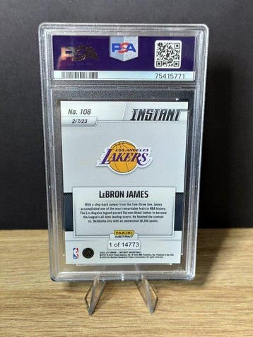 2023 Panini Instant LeBron James #108 Record 38390 Points -