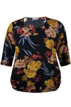 Shirt LOMMER Zhenzi bloemprint maat 58, Verzenden