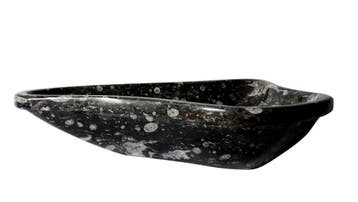 Sanifun Waskom Ramiro orthoceras marmer zwart, Nieuw, Overige typen