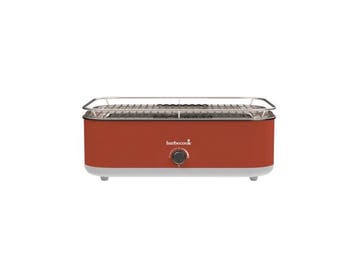 Veiling - Barbecook tafelbarbecue E-Carlo rood 42,5x33x16,5c, Tuin en Terras, Nieuw